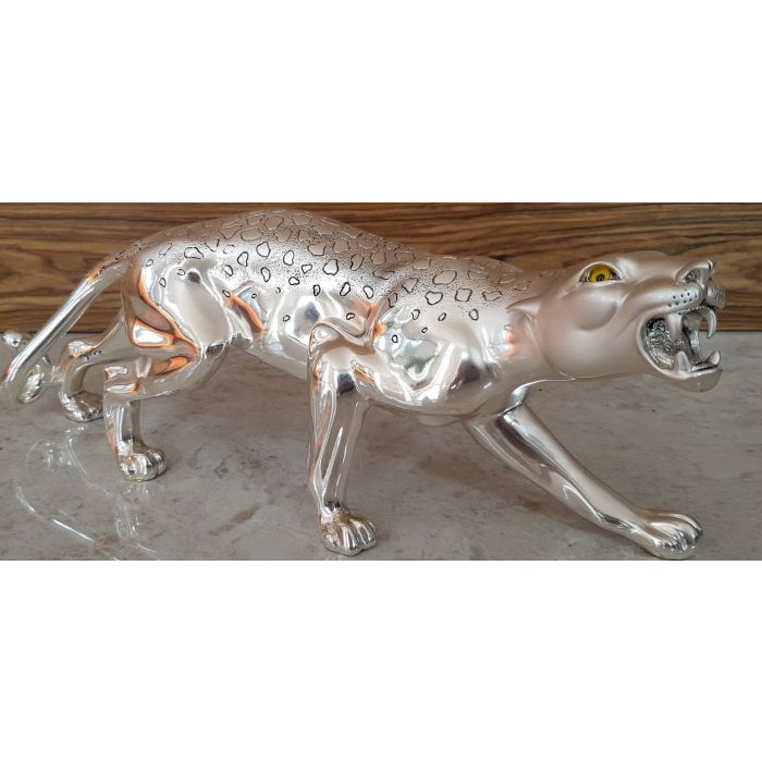 Figurka Jaguar srebro