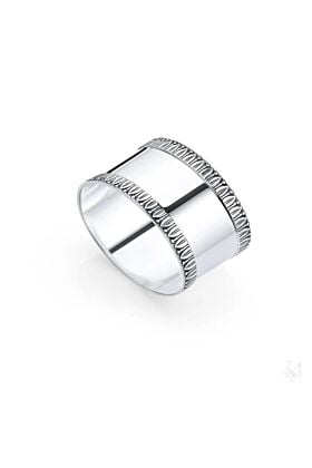 Srebrny Pierścień owalny do serwetek wzór Impero 40 gram