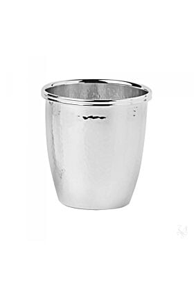 Srebrny Kubek dla dziecka Owalny klepany 8 cm