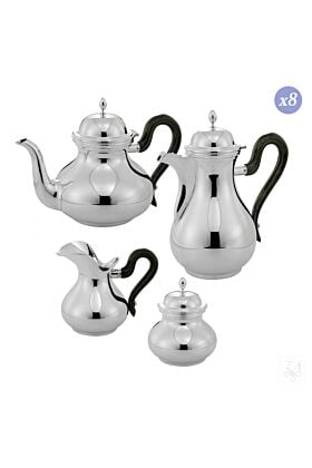 Srebrny Zestaw do kawy i herbaty Inglese 2050 ml