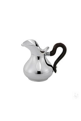 Srebrny Dzbanek do mleka Inglese 14 cm - uchwyt drewniany