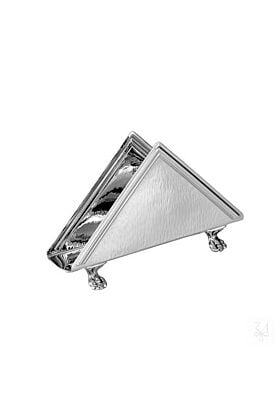 Srebrny Serwetnik trójkątny młotkowany Inglese