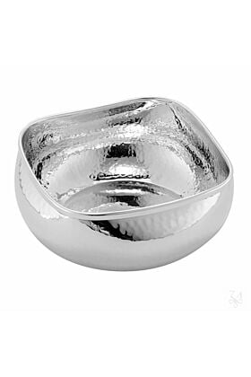 Srebrna Miska kwadratowa 20 x 20 cm wzór Susanna 280 gram – młotkowana