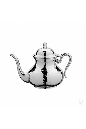 Srebrny Dzbanek do herbaty Donizetti Młotkowany 16 cm