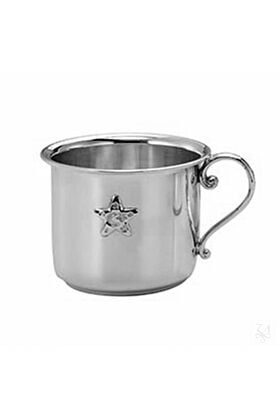 Srebrny Kubek z uchwytem. Gwiazdka