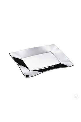 Srebrna tacka na kieliszki do wódki prostokątna 260 gram