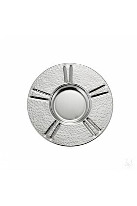 Srebrna podstawka do kubka młotkowana Zurich, Średnica 14 cm