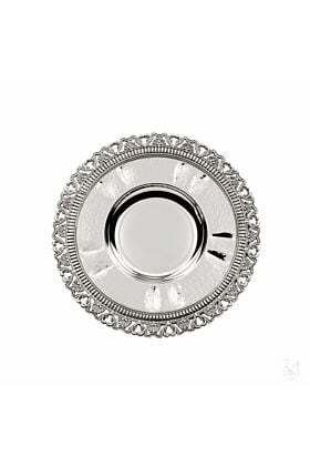 Srebrna podstawka do kubka okrągła Kiddush Zurich Średnica 14 cm