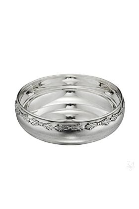 Srebrna Miska okrągła Liść Akantu Średnica 23,5 cm