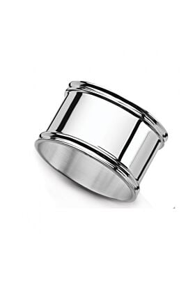 Srebrny Pierścień do serwetek okrągły wzór Inglese 35 gram