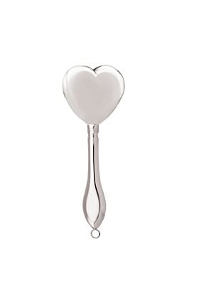 Srebrna Grzechotka - Wzór Serce