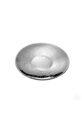 Srebrna podstawka do kubka klepana, Średnica: 14,5 cm