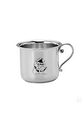 Srebrny Kubek z uchwytem. Klown