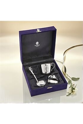 Zestaw ze srebra 925 3-częściowy - prezent na chrzest