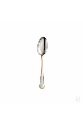 Srebrna Łyżeczka do kawy 10 cm Barocco Pozłacana