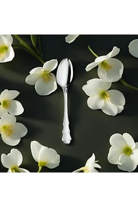 Duża srebrna łyżeczka  Barocco