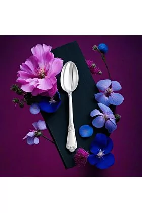 Duża srebrna łyżeczka dla dziecka Floreale