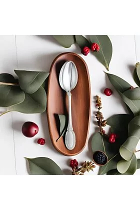 Duża srebrna łyżeczka dla dziecka Impero