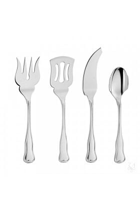 Srebrny zestaw do Przystawek Danese 4 szt.