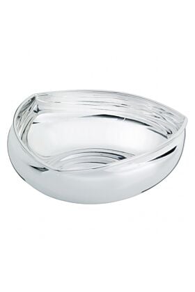 Srebrna Miska trójkątna Średnica 18 cm cm wzór  Carla 150 gram