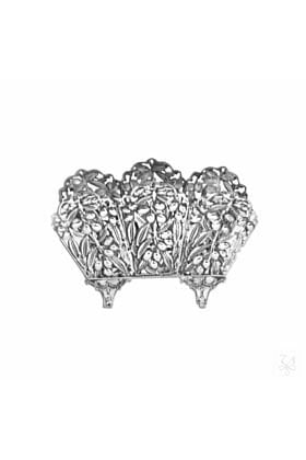 Srebrny Serwetnik 925 z nóżkami 170 gram