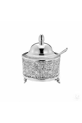 Srebrne naczynie do miodu 90 gram Flower