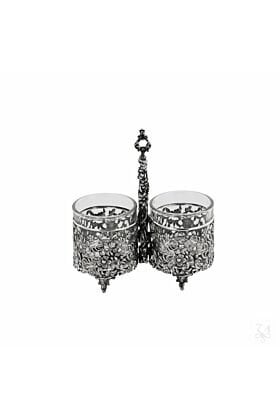 Srebrna solniczka podwójna 75 gram