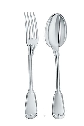 Srebrny widelczyk i srebrna łyżeczka svedese Mauriziano