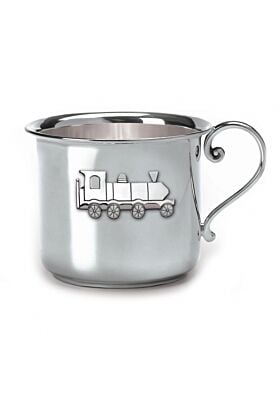 kubek ze srebra dla dziecka pociąg