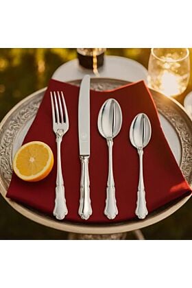 Srebrny komplet obiadowy dla 1 osoby Conchiglia zaramella Argenti