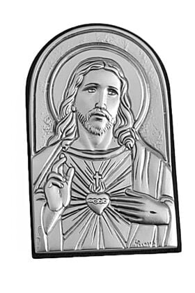 srebrny obrazek Jezus Chrystus