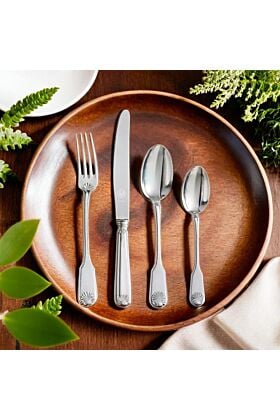 Zestaw obiadowy ze srebra Conchiglia Zaramella Argenti