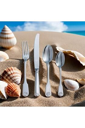 Srebrny komplet obiadowy na 6 osób Conchiglia zaramella Argenti