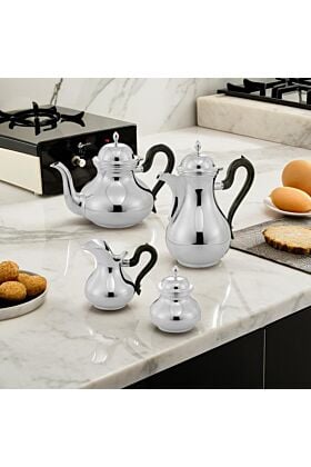 srebrny komplet do kawy i herbaty