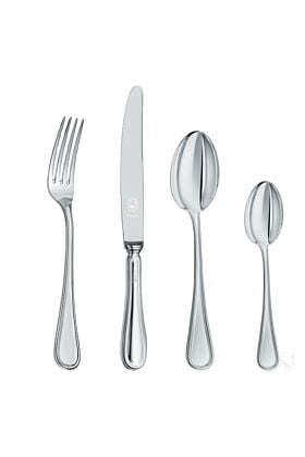 Komplet srebrnych sztućców Zaramella Argenti Inglese na 1 osobę