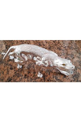 Figurka Jaguar srebro