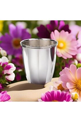 srebrny kubek 925 owalny 6 cm