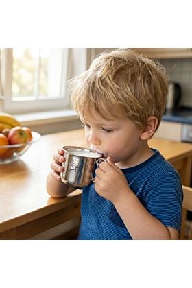 Srebrny kubek dla dziecka z gwiazdką