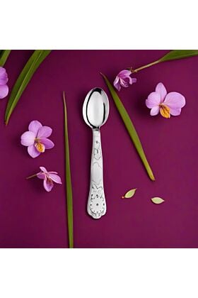 srebrna łyżeczka na urodziny misiu