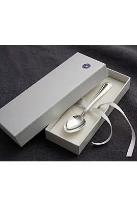 Łyżeczka srebrna 10 cm Zaramella Argenti Ottagonale prezent na chrzest