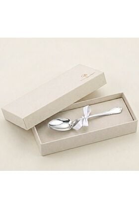 Solidna łyżeczka ze srebra próby 925 Settecento 27g pamiątka chrztu