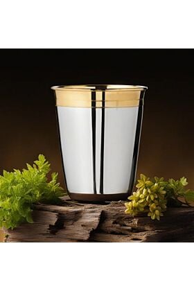 pozłaanykubek ze srebra 925 dla dziecka 7 cm