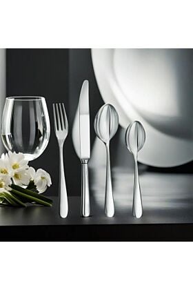 Posrebrzane Sztućce Svedese komplet obiadowy na 6 osób Zaramella Argenti