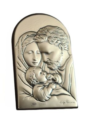 srebrny obrazek  święta rodzina