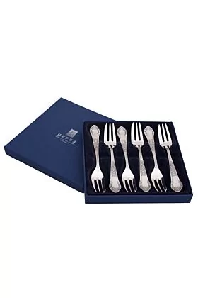 widelce do ciast styl Romański oksydowany Hefra